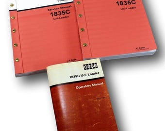 Case 1835C Uni-Loader Skid Steer Owners Operators Service Repair Shop Manuals