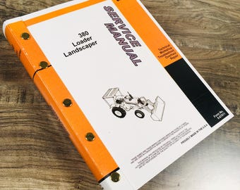 Case 380-Ck 380Ll Loader Landscaper Tractor Backhoe Service Repair Manual Shop
