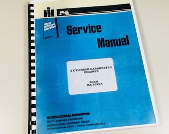 International U-4 U4 Power Unit 4 Cylinder Gas Engine Service Repair Manual