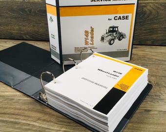 Case W14B Wheel Loader Service Technical Manual Repair Shop In Binder