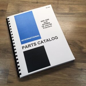 Farmall International 70 86 Hydro Tractor Parts Manual Catalog Book Hydrostatic