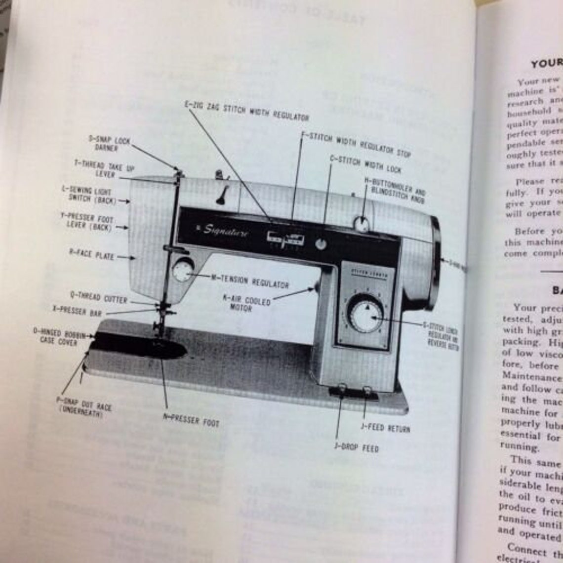 Wards Sewing Machine Owners Guide Manual 14 Cam Automatic Zig Zag Model Urr 285 Etsy