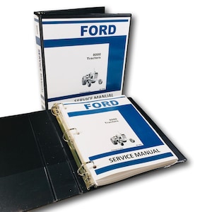 Ford 8000 Tractor Service Repair Shop Manual Technical Overhaul Shop Book