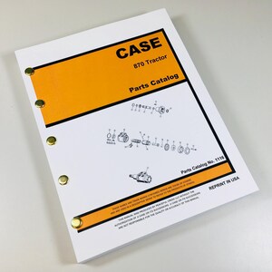 Case 870 Traktor Teile-Handbuch Montage-Katalog Explosions-Bilder Zahlen-Buch