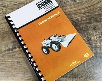 Case W9 Gas Terraloader Wheel Loader Operators Manual Owners Maintenance 4WD