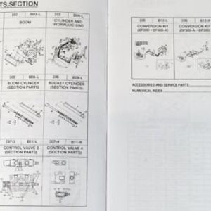 Kubota Bf300 Front Loader for B8200D B8200E Tractor Parts Manual ...
