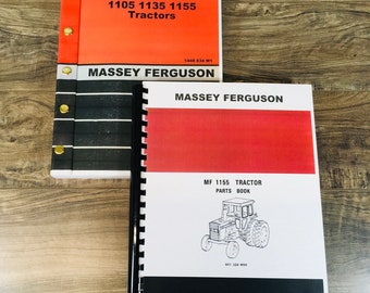 Massey Ferguson 1155 Tractor Service Parts Manual Repair Shop Set Workshop Book