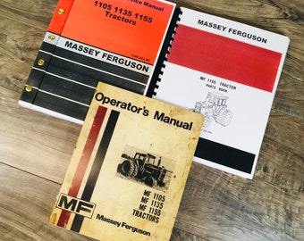 Massey Ferguson 1155 Tractor Service Parts Operators Manual Repair Set Owner