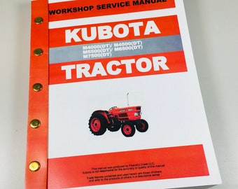 Kubota M4000Dt M4500Dt M5500Dt M6500Dt Manuale di riparazione del servizio di officina del trattore
