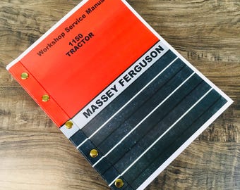 Massey Ferguson 1150 Tractor Service Repair Workshop Manual Factory Written