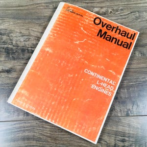 Continental L-Head N56 N62 Engine Motor Service Repair Owners Operators Manual
