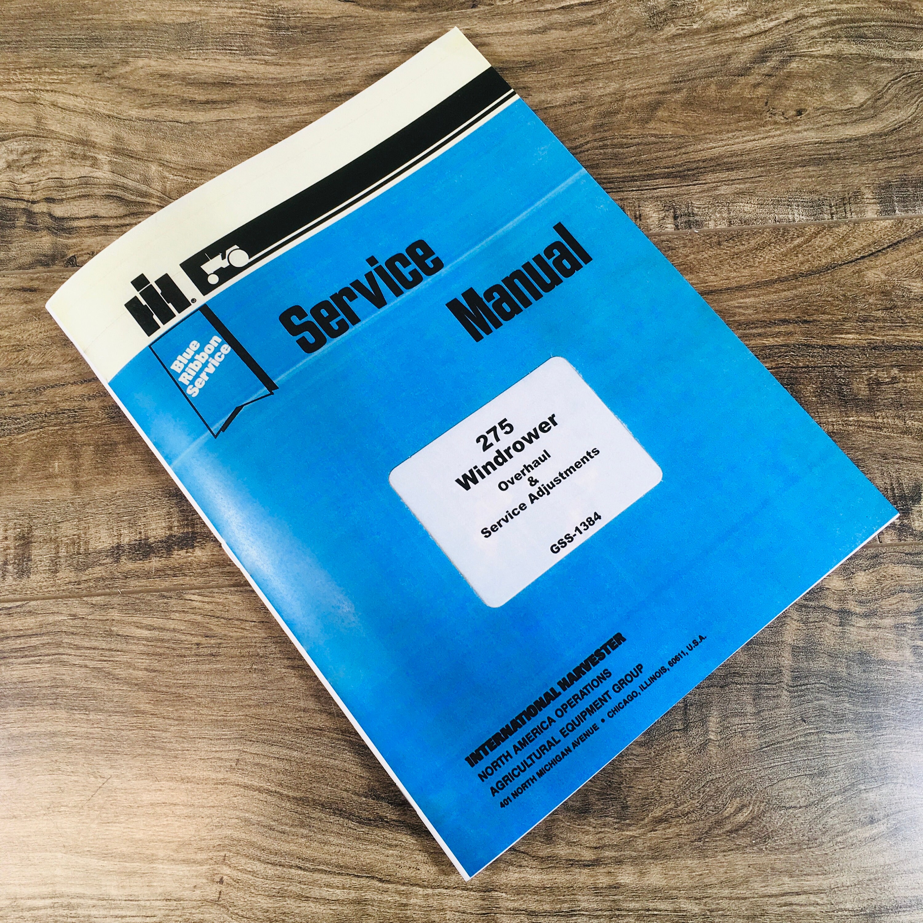 International 275 Windrower Overhaul And Service Adjustment Service Shop Manual