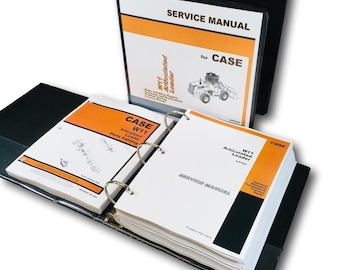 Case W11 Wheel Loader Pay Loader Service Repair Manual Parts Catalog Shop Book