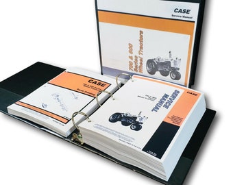 Case 700 800 Series Wheel Tractor Service Manual Parts Catalog Repair Shop Set