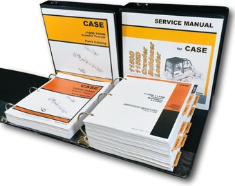 Case 1150D 1155D Crawler Dozer Loader Service Manual Parts Catalog Shop Book
