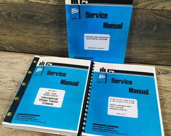International 2400A 2400B 2500A 2500B Diesel Wheel Tractor Service Manual Repair