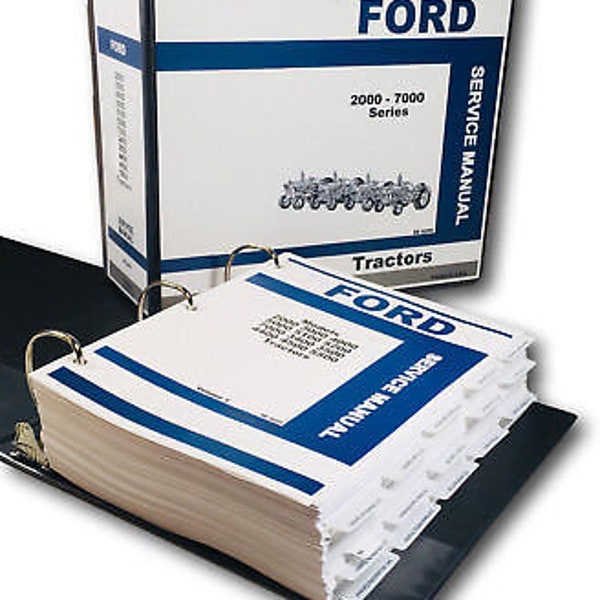 Ford 2000 3000 4000 5000 7000 Series Tractor Service Repair Manual Shop Book Ovh