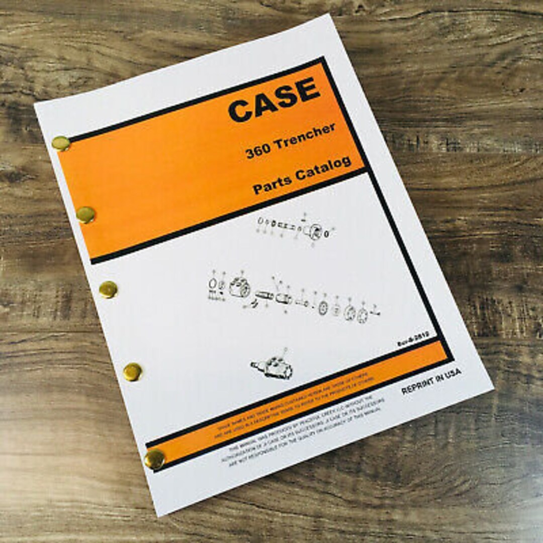 thumbnail image 2 of J I Case TF 300 Track Trencher Plow Parts Manual – Exploded Views & Assembly Diagrams 2 of 4