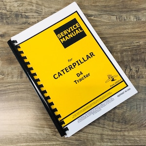 Caterpillar D4 Crawler Tractor Service Manual Repair Shop Book 6U 7U 4G 7J 2T 5T