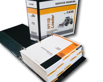 Case W11B Pale gommate Manuale di servizio Officina di riparazione Libro tecnico