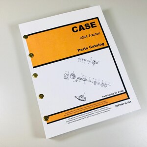 Koffer 2394 Traktor Teile-Handbuch Montage Katalog Explosionszeichnungen Schemata Buch