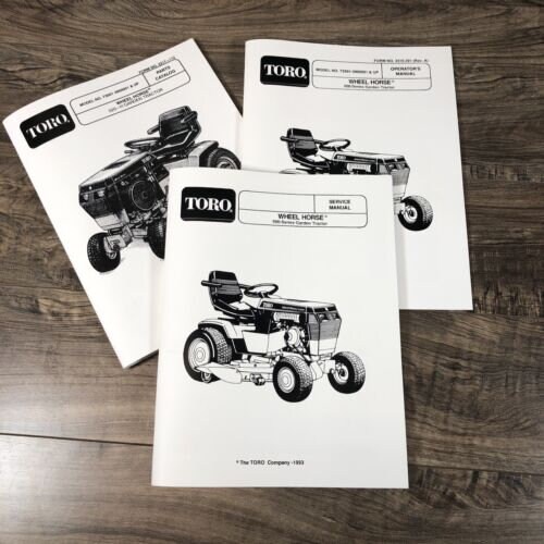 Wheel Horse 520H Toro Tractor Service Parts Operators Manual Set Repair Workshop Etsy Israel