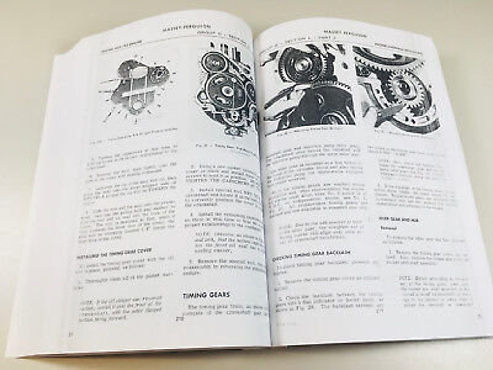 Fsm 135 Massey Ferguson 135 Tractor Factory Service Manual Parts Catalog Repair ...