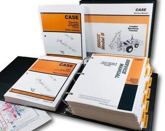 Case 580B 580Ck B Shuttle Tractor Loader Backhoe Service Manual Parts Catalog