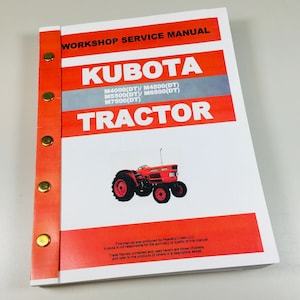 Manuel de réparation de service d&#39;atelier de tracteur Kubota M4000 M4500 M5500 M6500 M7500 Dt