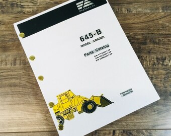 Fiat Allis Chalmers 645B Wheel Loader Parts Manual Catalog Book Sn 23M03501-Up