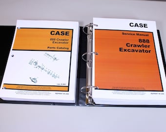 Case 888 Crawler Excavator Service Parts Catalog Manual Shop Book Overhaul Set
