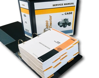 Case 4890 Tractor Service Manual Repair Shop Technical Book Workshop Overhaul