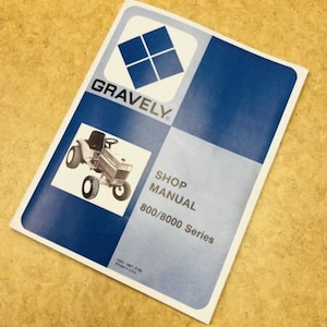 Gravely 8000 8102 8122 8123 8126 8127 Garden Tractor Service Manual Repair Shop