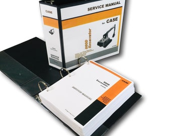 Case 880D Excavator Trackhoe Service Technical Manual Repair Shop Book Binder