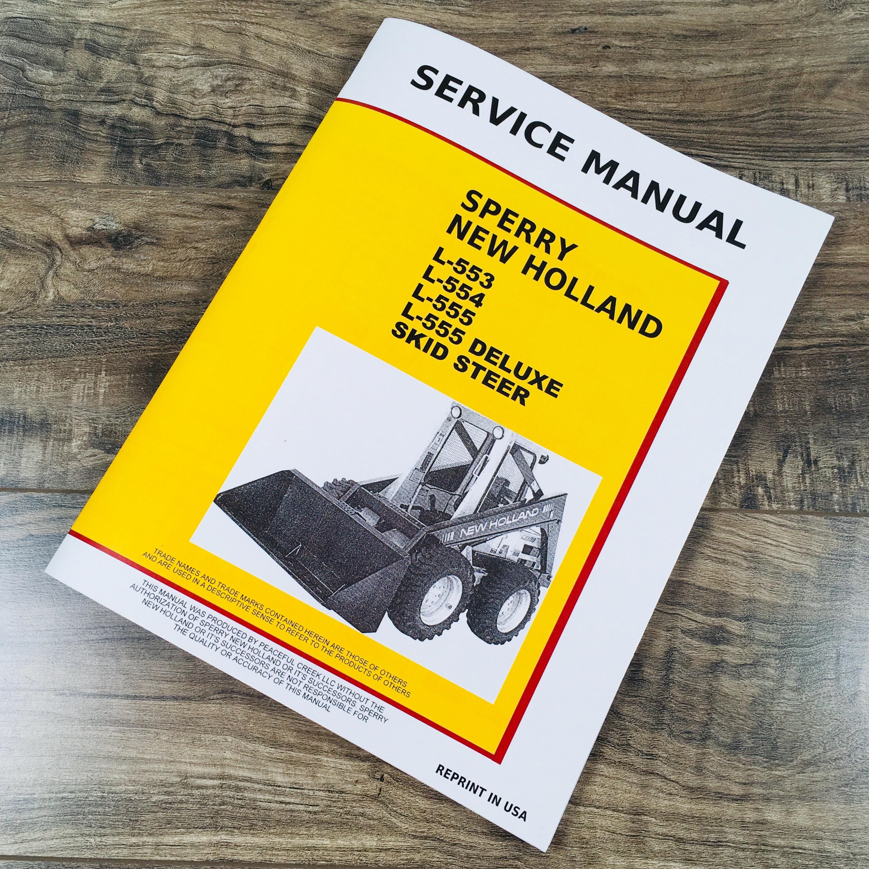 実働降ろし EK3 5速マニュアル Ford New Holland L553 L554 L555 Skid Steer Loader Service Repair