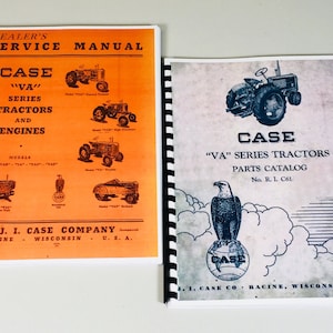 Case Va Series Tractors Vac Vah Vai Vao Vas Vae Service Parts Repair Manual Set