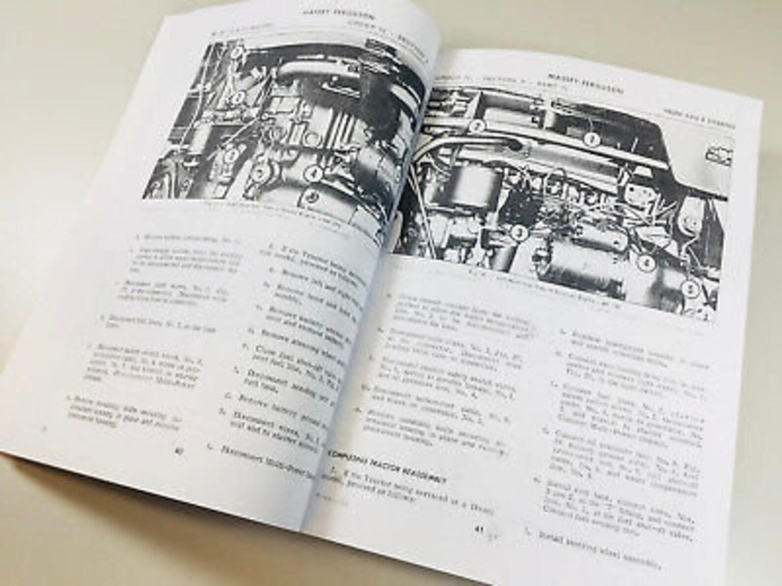 Fsm 135 Massey Ferguson 135 Tractor Factory Service Manual Parts Catalog Repair ...
