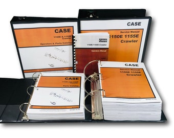 Case 1150E 1155E Crawler Dozer Loader Service Parts Operators Manual Catalog