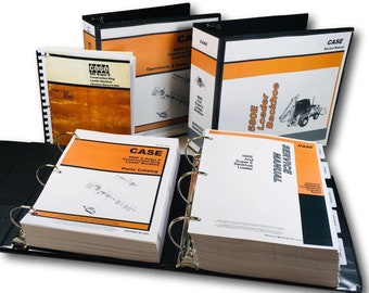Case 580E 580Se 580 Super E Loader Backhoe Service Parts Operators Manual Book