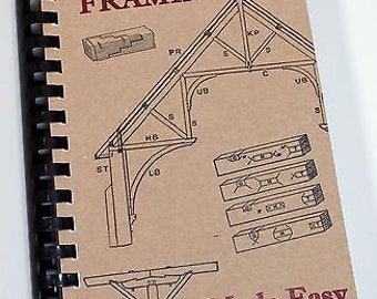 1908 Timber Frame Book Log Building Plans Home Cabin Drawknife Saw Chisel Scribe