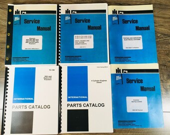 Farmall International 684 Tractor Service Parts Manual Set Repair Shop Book IH