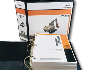 Case 1187 1187B Feller Buncher Service Technical Manual Repair Shop In Binder