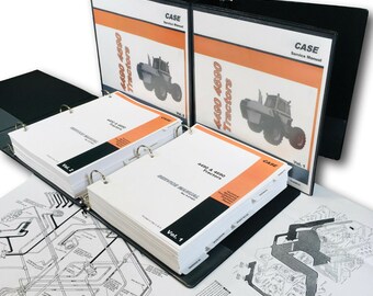 Case 4490 4690 Tractor Service Manual Set Repair Shop Technical Book Workshop