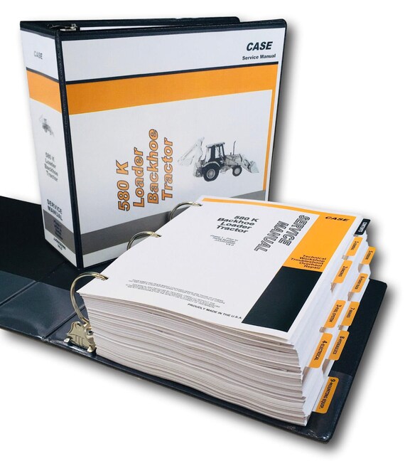 thumbnail image 2 of Case 580K Loader Backhoe (Phase 1) Parts Manual – New With Binder – Serial JJG0020000 & Below 2 of 4