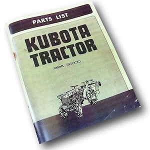 Kubota B6000 Traktor Teile Handbuch Katalog Liste Explosionszeichnungen Schematisches Buch