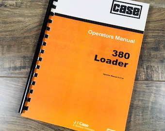 Case 380 380Ck 380Ll Loader Landscaper Tractor Backhoe Owner Operators Manual Ll