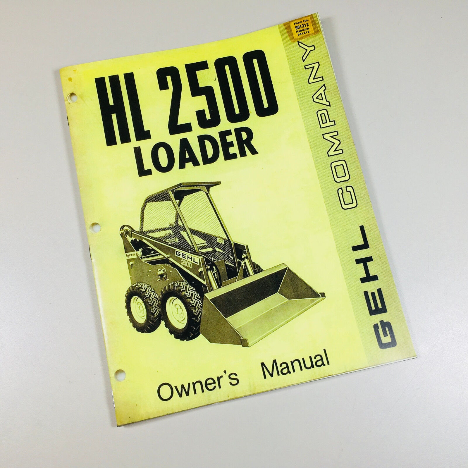 Gehl Hl 2500 Skid Steer Loader Owner Operators Manual Maintenance