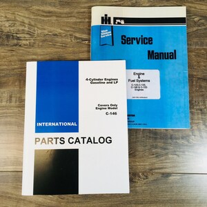International C-146 4 Cylinder Gas Engine Service Parts Manual Set Repair Shop