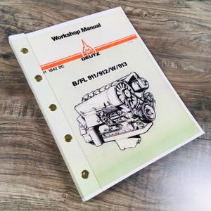 Khd Deutz Bf6L913 Bf6L913C Diesel Engine Service Repair Workshop Manual Shop