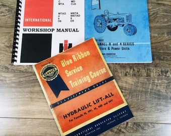 Farmall International Super H Tractor Service Manual Set Repair Workshop Book Ih